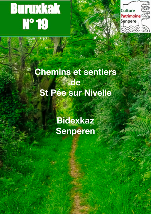 Page de couverture du Buruxkak n° 19 - Chemins et sentiers de Saint-Pée sur Nivelle