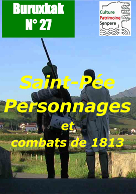 Page de couverture du Buruxkak n° 27 - Saint Pée, personnages et combats de 1813