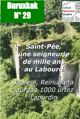 Page de couverture du Buruxkak n° 29 - Saint Pée, Une seigneurie de mille ans au Labourd