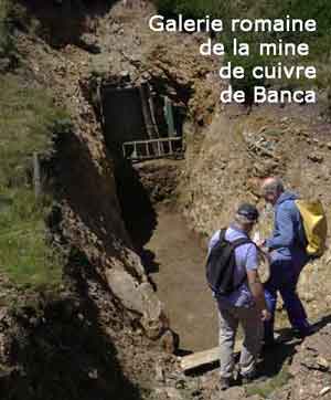 Mine de cuivre romaine de Banca