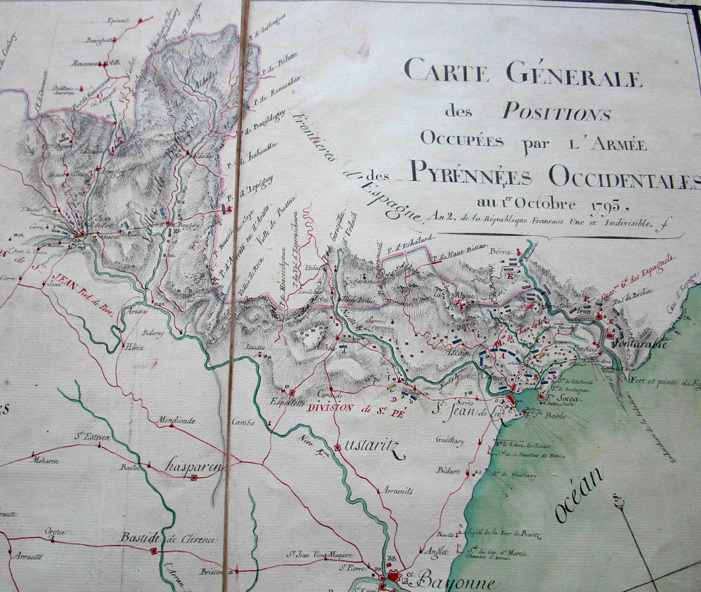 Positions du système de défense en 1793